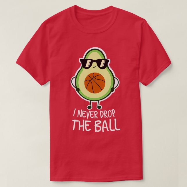 Camiseta Legal Funny Avocado Basquete (Frente do Design)