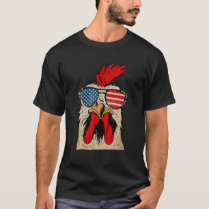Camiseta Legal galo Vestindo óculos escuros Sinalizador dos