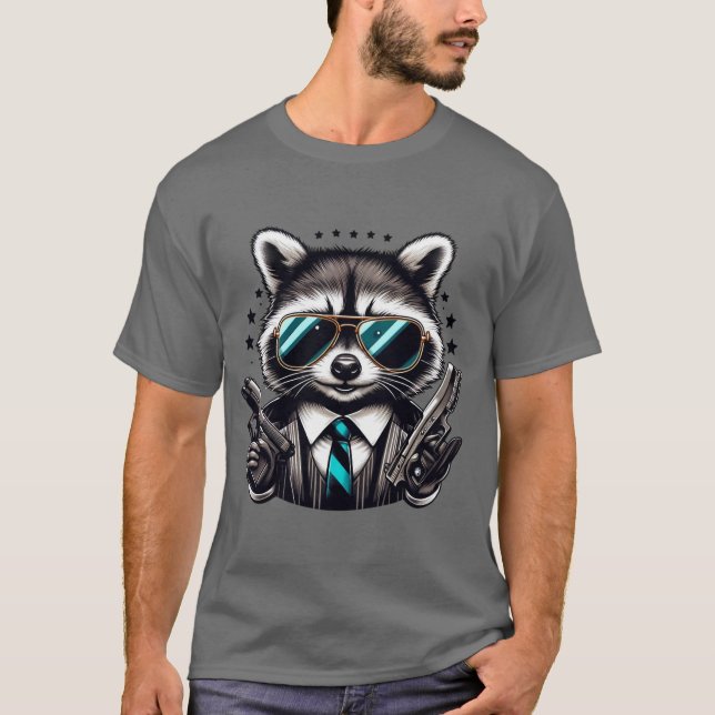 Camiseta Legal Gangster Funny Animal de Suit (Frente)