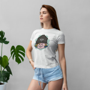 Camiseta Legal garota com desenho de chapéu