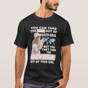 Camiseta Legal garota do Sudão do Sul orgulhosa do Sudão do