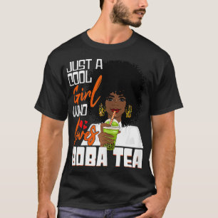 Camiseta Legal garota que ama Boba Tea Boba Bebe Chá