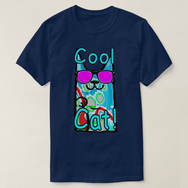 Camiseta Legal Gato Azul 2022 (Frente do Design)