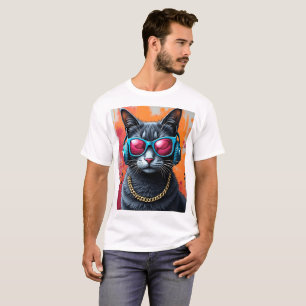 Camiseta Legal gato com uma Fênix atrás