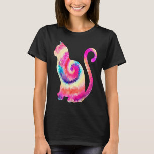 Camiseta Legal Gatos e Gatinhos Tie Dye Watercolor ideal pa
