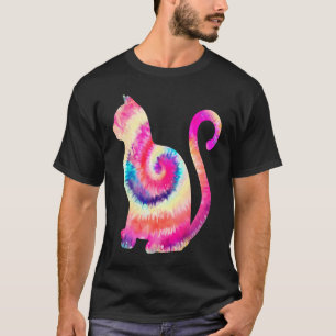 Camiseta Legal Gatos e Gatinhos Tie Dye Watercolor ideal pa