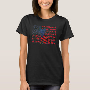 Camiseta Legal Gatos Kitten Bandeira Americana