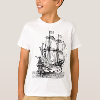 Legal Gráfico Velho Navio Pirata
