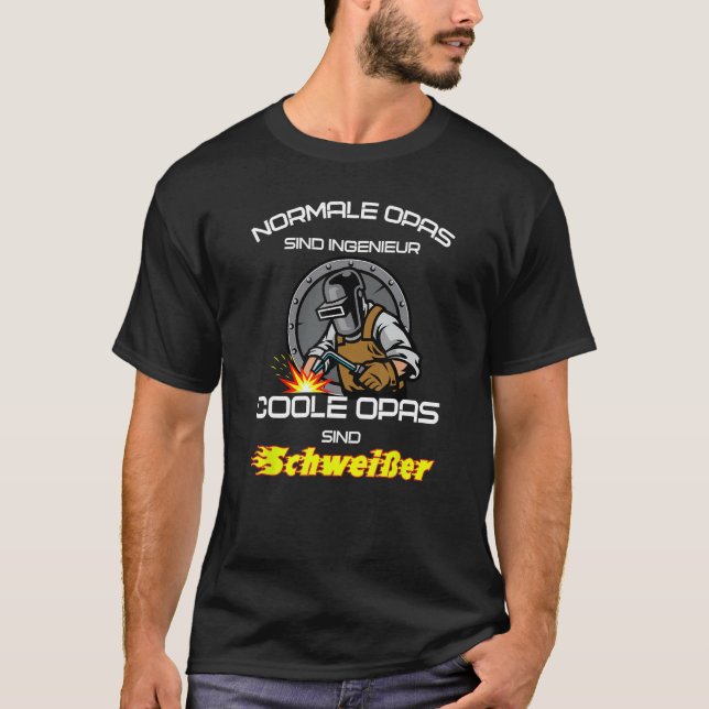 Camiseta Legal Grandpas, Funny Welder Metal Builder (Frente)