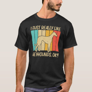 Camiseta Legal Greyhound Para Homens Mulheres À Noite Pet D