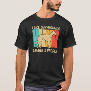 Camiseta Legal Greyhound Para Homens Mulheres À Noite Pet D