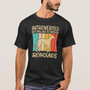 Camiseta Legal Greyhound Para Homens Mulheres À Noite Pet D