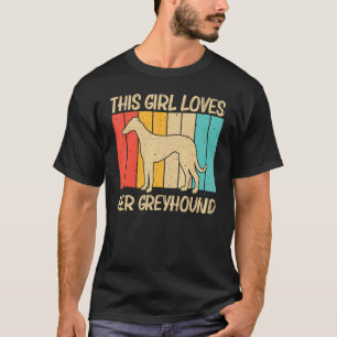 Camiseta Legal Greyhound Para Meninas Mamãe Noite Cão De An