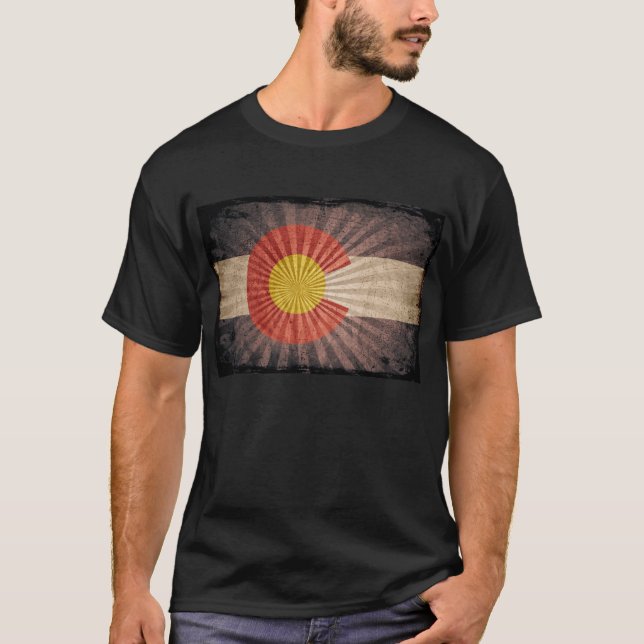 Camiseta Legal Grunge Colorado Flag (Frente)