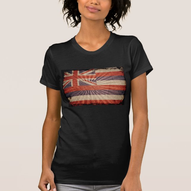 Camiseta Legal Grunge Hawaii Flag (Frente)