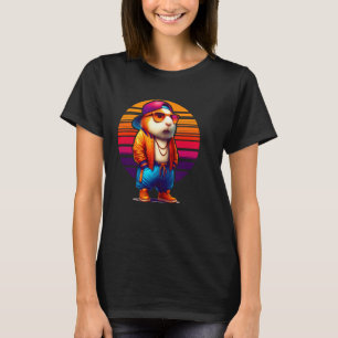 Camiseta Legal Guiné Pig Estilo Urbano Moderno Sunset Retro