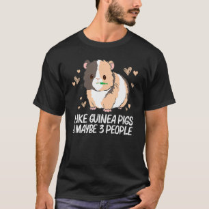Camiseta Legal Guiné Porco Para Homens Mulheres Rodando Flu