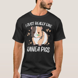 Camiseta Legal Guiné Porco Para Homens Mulheres Rodando Flu