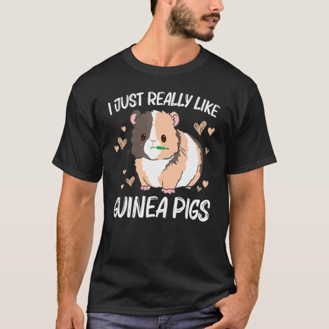 Camiseta Legal Guiné Porco Para Homens Mulheres Rodando Flu (Frente)