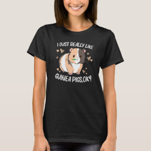 Camiseta Legal Guiné Porco Para Homens Mulheres Rodando Flu