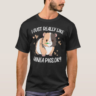 Camiseta Legal Guiné Porco Para Homens Mulheres Rodando Flu