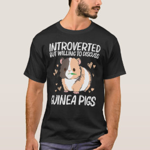 Camiseta Legal Guiné Porco Para Homens Mulheres Rodando Flu