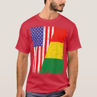 Camiseta Legal Guiné Sinalizador EUA Bandeira Americana Pat