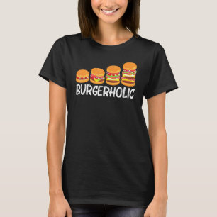 Camiseta Legal Hamburger Para Homens Mulheres Cheeseburger