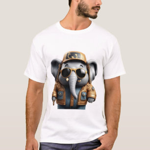 Camiseta Legal, Hip, Elefante Trendy
