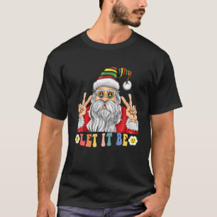 Camiseta Legal Hippie Fashion Santa Claus Sinal de Paz Nata