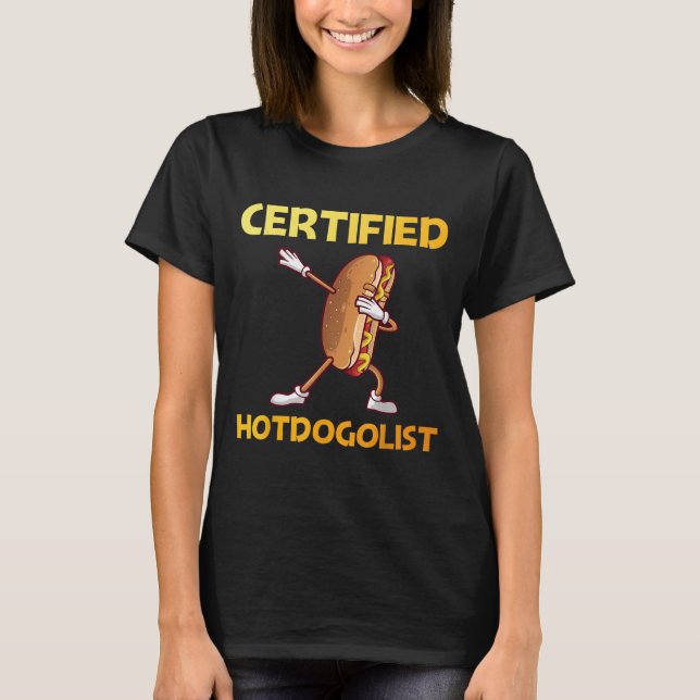 Camiseta Legal Hotdog Para Homens Mulheres Adultas Hotdog Q (Frente)