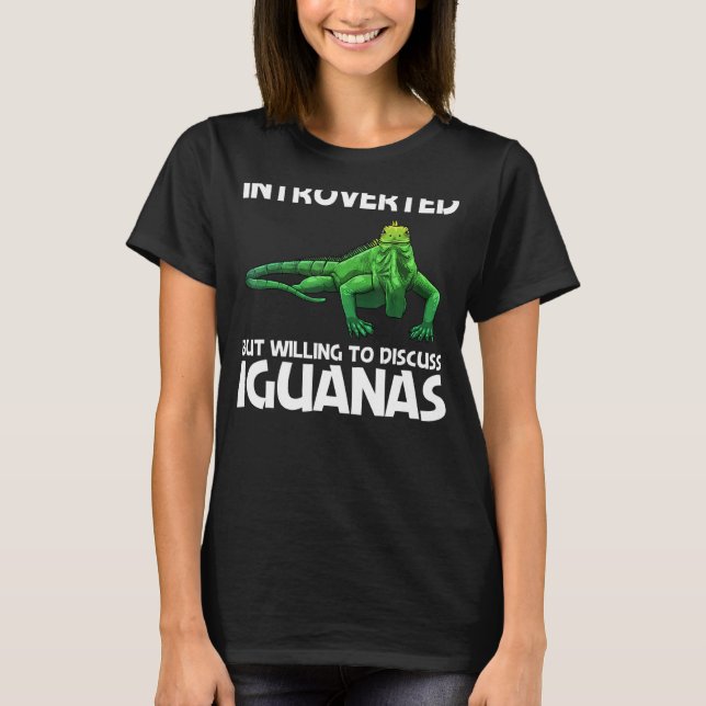 Camiseta Legal Iguana Para Homens Mulheres Lizard Reptile H (Frente)