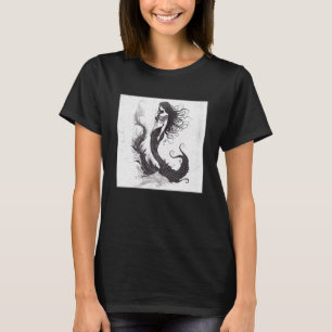 Camiseta Legal Ilustração da Linha Sereia Vintage Única Mul
