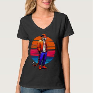 Camiseta Legal Jaguar Moderno Estilo Urbano Sunset Arte Ret