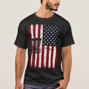 Camiseta Legal jogador de golfe de disco afligido, bandeira