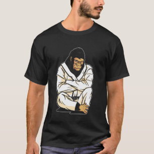 Camiseta Legal Karate Gorilla Relaxando Karate Animal Funny