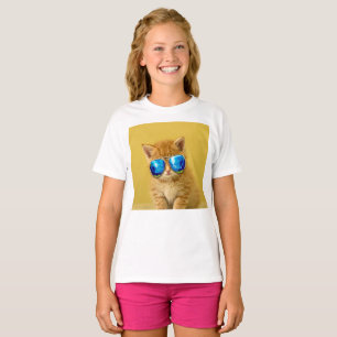 Camiseta Legal Kitten com óculos escuros
