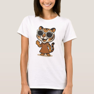 Camiseta Legal Lady Tiger com Camisa-T