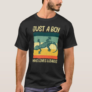 Camiseta Legal Lagarto Para Crianças Rótulo Lizard