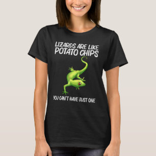 Camiseta Legal Lagarto Para Homens Mulheres Gecko Anim Verd