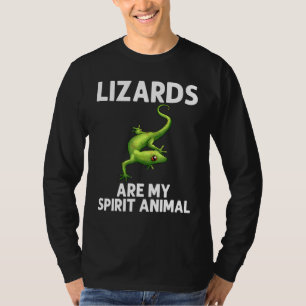 Camiseta Legal Lagarto Para Homens Mulheres Gecko Anim Verd
