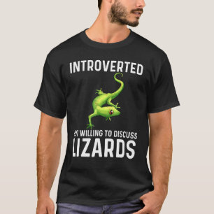 Camiseta Legal Lagarto Para Homens Mulheres Gecko Anim Verd
