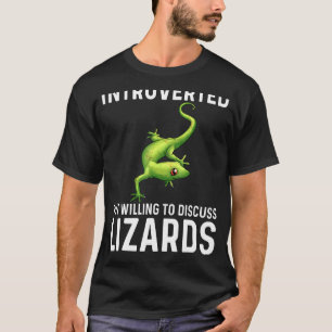 Camiseta Legal Lagarto Para Homens Mulheres Gecko Anim Verd