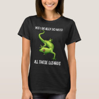 Legal Lagarto Para Homens Mulheres Gecko Anim Verd