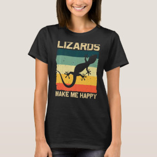 Camiseta Legal Lagarto para Homens Mulheres Répteis Gecko D