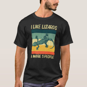 Camiseta Legal Lagarto Para Homens Mulheres Répteis Lizard