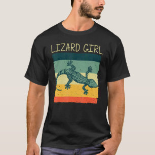 Camiseta Legal Lagarto Para Meninas Mãe Réptil Animal Lizar