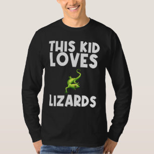 Camiseta Legal Lagarto Para Menino Gecko Réptil Verde A
