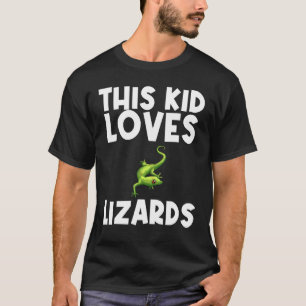 Camiseta Legal Lagarto Para Menino Gecko Réptil Verde A