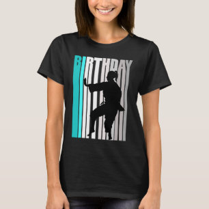 Camiseta Legal Laranja Retro Raparigas Karate Aniversário M